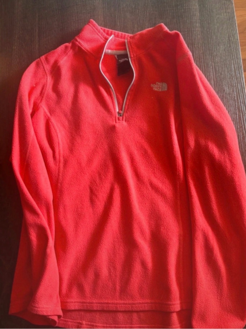 The North Face Men's Bright Red Quarter-Zip Fleece
